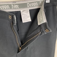 Devon Aire Full Seat Riding Breeches Size 28R Black