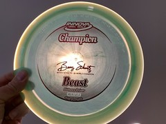 Beast (One of a Kind) Champion Barry Schultz New Disc Golf 176G Innova #1312