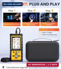 OBD2 Scanner with ABS SRS Transmission, Reset Fault Lights | Check Engine Code R