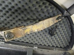 Vintage Bear Kodiak 2 Camo Compound Bow with Case and Arrows