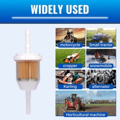 HeavyDuty Fuel Filter 1/4 Inch x 5/16 Inch 2 Pcs for Lawn Mower Engine