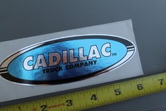 Cadillac Skateboard Truck Co Blue Silver 90’s Z85A Vintage Skateboarding STICKER