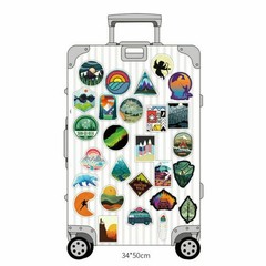 50Pcs Camping Landscape Stickers Pack Vinyl Laptop Skateboard Luggage Decals Lot