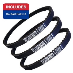30 Series Go Kart Drive Belt for 212cc 196cc 6.5HP Mini Bike & Go Kart – 3PCS He
