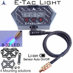 E-Tac Light Compound Bow Sight Light 8-32 15 Level Rechargeable BT Auto On/OFF
