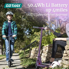 Gotrax GKS Electric Scooter for Kid, 6″ Solid Wheels, Max 4 Miles and 7.5 Mph