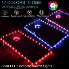 2set Multi‑Color LED Cornhole Board Lights – Full‑Size Night Play Game Holiday