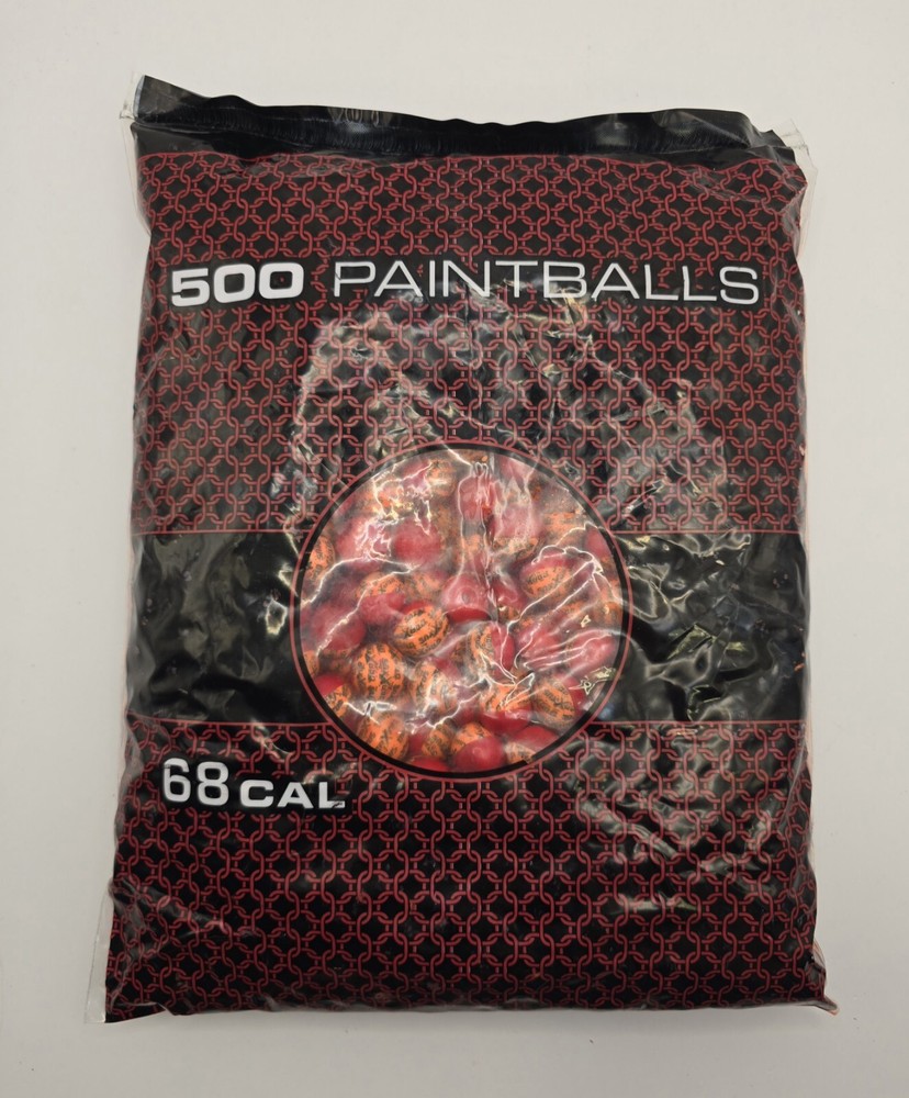 Draxxus 500 Rounds Competitive Series Paintballs – Red/Orange Ball & Red Fill