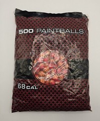 Draxxus 500 Rounds Competitive Series Paintballs – Red/Orange Ball & Red Fill