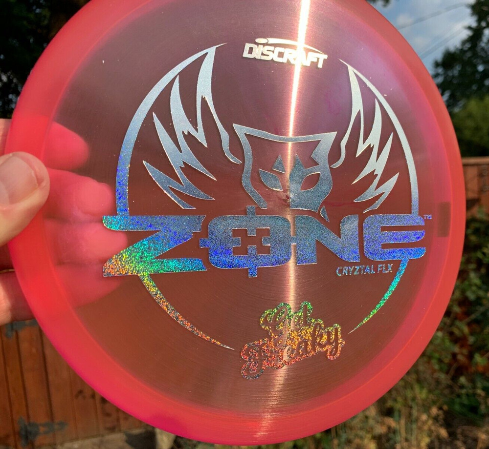 Discraft Zone Get Freaky Flat Crystal FLX Disc Golf OOP New Rare Vibrant #441