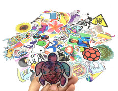 66pc Psychedelic Trippy Sticker Pack, Bomb Stoner ‘420’ – PVC Vinyl Decal Lot