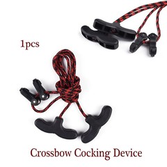 Archery Crossbow Cocking Aid Rope Device Tool Cocker Double Handle Strings 1PCS