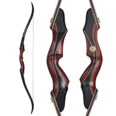 Archery Traditional Hunting 60″ Takedown Recurve Bow Set Wooden Longbow 30-50lbs