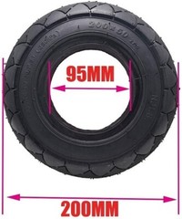 200X50（8X2）Scooter Tubeless Solid No Flats Tire for Razor 200 X 50 (8 X 2) E100