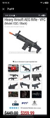 AIRSOFT AEG RIFLE ( VFC SCAR H)