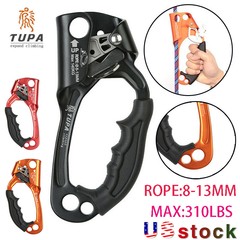 Hand Ascender Rock Climbing Tree Arborist Rappelling for 8~13mm Gear Rope