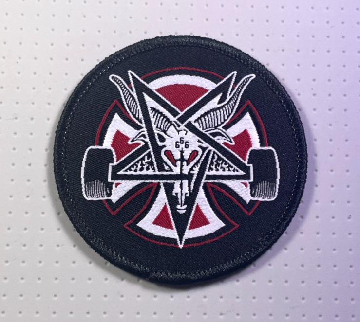 Thrasher/Independent Pentagram Cross Skateboard Patch 2.76″ Adhesive Iron on