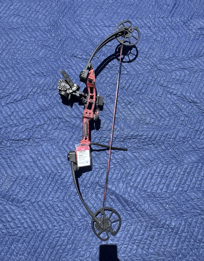 Cajun Sucker Punch Compound Bow 50 lb RH 17-31in Draw Red/Black Aluminum
