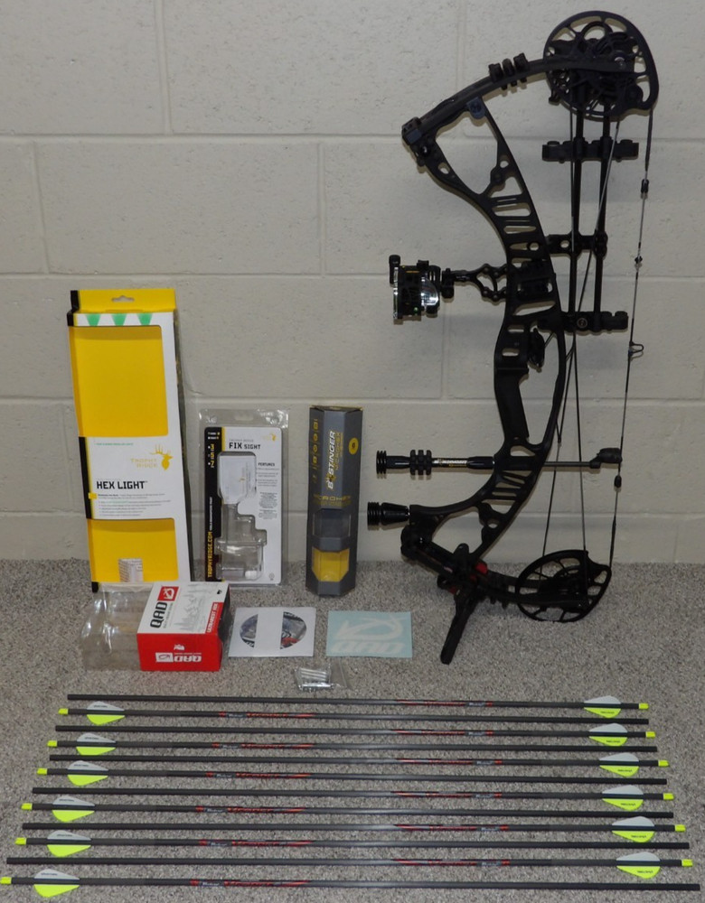 Loaded Hoyt VTM 31 Bow Package- 60/70 lb – Black Finish- 25″ to 30″ Draw Length