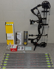 Loaded Hoyt VTM 31 Bow Package- 60/70 lb – Black Finish- 25″ to 30″ Draw Length