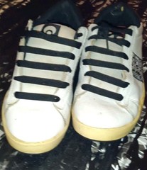 Osiris Mens OGabel White/Black Low LA Skateboarding Shoes Sneakers Gum sole RARE