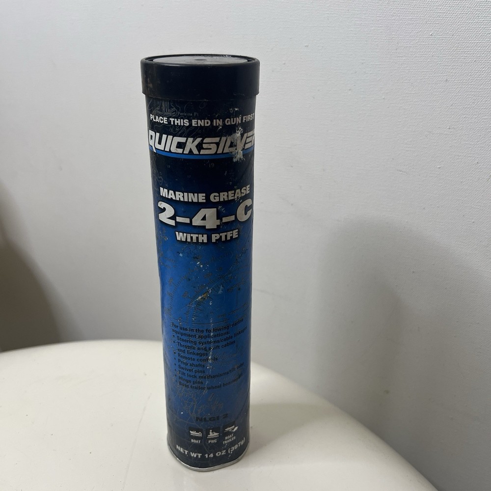 QUICKSILVER Marine Grease 2-4-C Cartridge PTFE 802863Q1 SS 8M0190469 100G 14oz