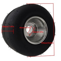 5″ Go Kart Wheel Rim Tire Front or Rear 11×7.10-5 10×4.50-5 Racing Cart Trike