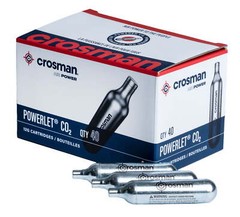 Brand 12 Gram Co2 Powerlets, 40Ct, for Use with Paintball, Air Rifles,