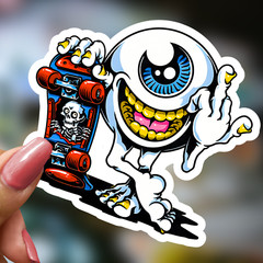 Rat Fink Ed Roth Vinyl Decals 50pcs Hot Rod Custom Car Bike Skateboard Sticker