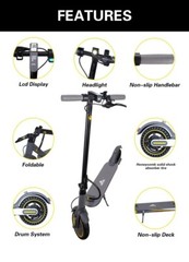 OKK-TEK V8 Electric Scooter 350W 36V 10.5aH Battery 15MPH 20.5mi Range 8.5″ Tire