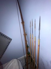 authentic bow and arrows from a tribe in the mountains of the Philippines