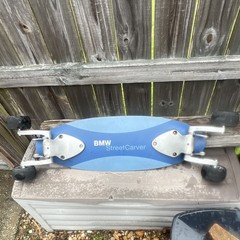 BMW StreetCarver Cruising Longboard Skateboard 44 in Blue/Black