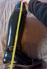 Kingsley London 2 Dressage Boots Riding Equestrian Black Brushed Leather