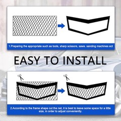 40″x13″ Universal Car Grill Mesh, Aluminum Alloy Automotive Grille Insert