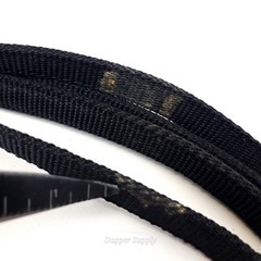 Weaver Leather Reins Split Black Maui Overlay