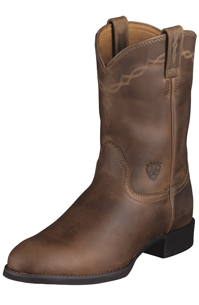 NIB – Ariat Men’s Heritage Roper Western Boots Distressed Brown US 14 D 10002284