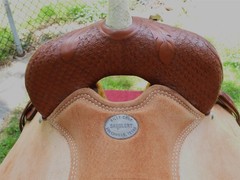 Billy Cook Saddlery Greenville Texas Western Roping Tooled Leather Saddle SZ 16