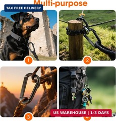 Carabiner Clips, 900 LBS 2.5″ Iron Heavy Duty Caribeaners for Hammocks, Camping
