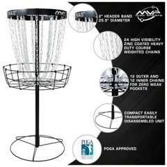 MVP Disc Golf Basket Black Hole Pro Catcher Target