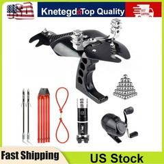 Hunting Fishing Slingshot Pro Laser Catapult Shooting Bow Archery Bowfishing Set