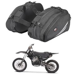 KEMIMOTO Motorcycle Saddlebags with Rain Covers Compatible with Dirt Bike Dual
