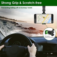 Rearview Mirror Phone Holder 360° Rotatable Retractable Car Mount
