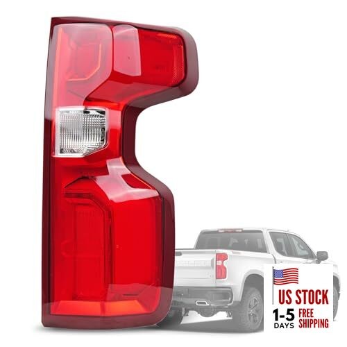 Passenger Side LED Tail Light Assembly Compatible With 2019-2024 Right Side