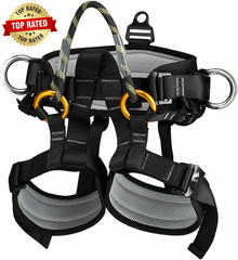 Climbing Belts, Thicken Professional Large Size Safety Seat Belts for Tree Climb