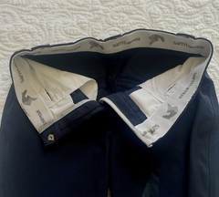 Sarm Hippique Olbia/09 Breeches Women’s US 26 IT 42 Navy Blue Knee Patch Italy