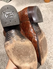 Tony Lama El Rey Collection Men’s Alligator «Belly-cut» Hide Cowboy Boots