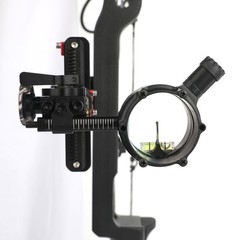 Archery Bow 1-Pin Sight 4/6/8x Lens Compound Bow Adjustable Shooting Hunting