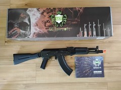 Brand New UNFIRED LCT AK-104 AEG – Black Folding Stock – LCK-104