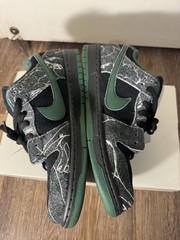 Nike SB Dunk Low Pro Black/Dark Green Skate Shoes US 9