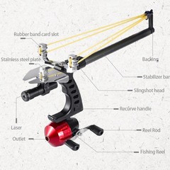 Catapult Fishing Darts Reel Set Fishing Slingshot Kit Outdoor Archery Hunting